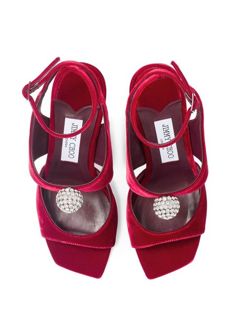 Ruby red 95 Orb sandals Jimmy choo - women JIMMY CHOO | ORB95IQBRDCRYSTL